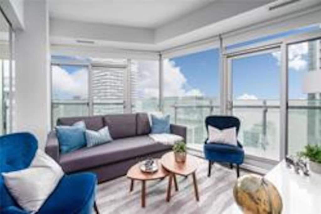 New Superior Lakeview Luxury Top Floor 3-Bedroom Suite On 48Th Floor Toronto Exteriör bild