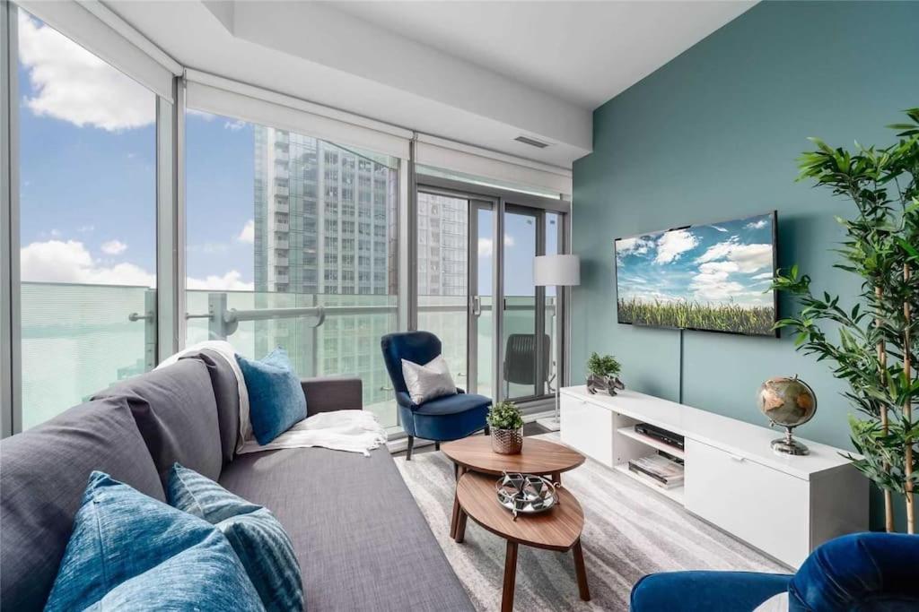 New Superior Lakeview Luxury Top Floor 3-Bedroom Suite On 48Th Floor Toronto Exteriör bild